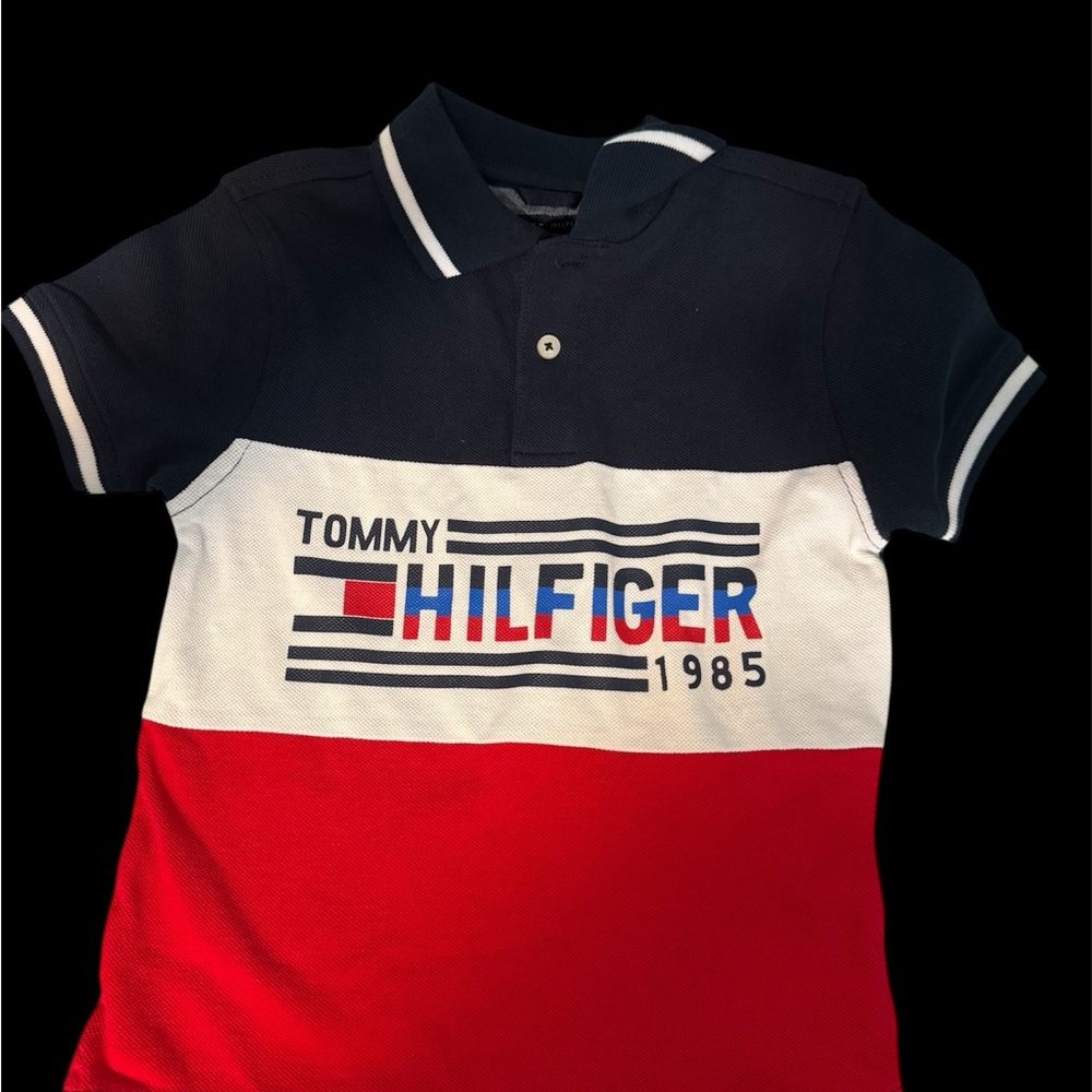 Tommy Hilfiger Kids Polo - Navy, White, and Red